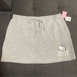 NEW Hello Kitty Mini Tennis Skirt‎ Gray w/ Pockets Women's XXL 2XL Sanrio NWT